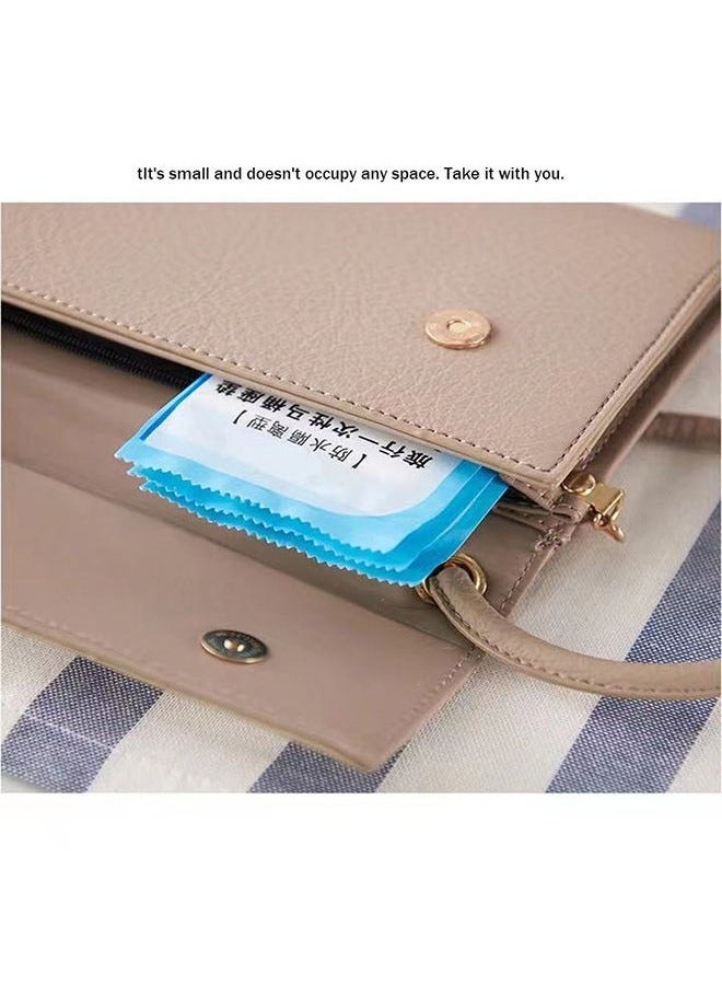 50 قطعة سميكة مقاومة للماء حصيرة مرحاض يمكن التخلص منها لرحلات العمل والسفر ، أغطية المرحاض وحصيرة للمنزل والمراحيض الفندقية ، - Image 3