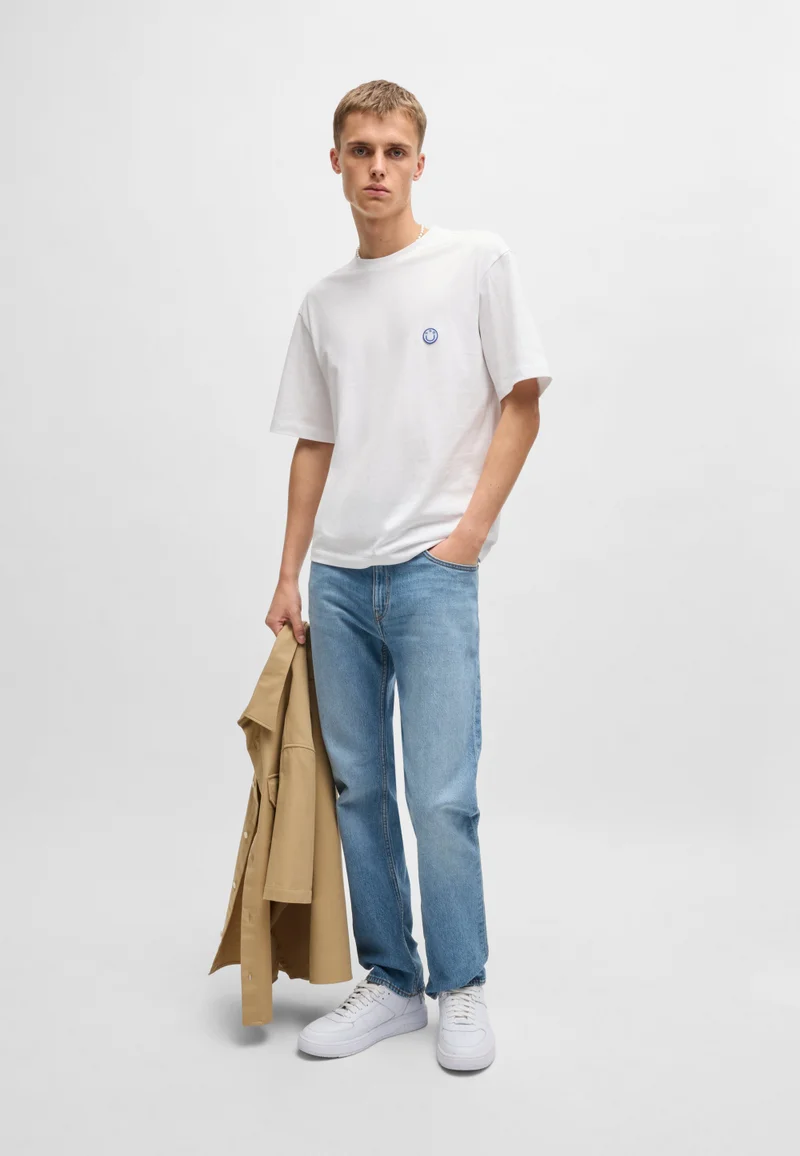 HUGO Slim-fit jeans in blue comfort-stretch denim