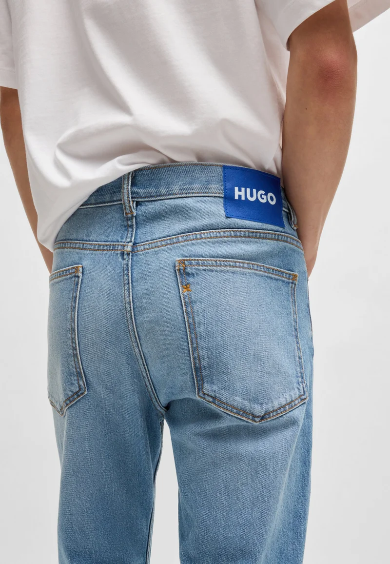 HUGO Slim-fit jeans in blue comfort-stretch denim