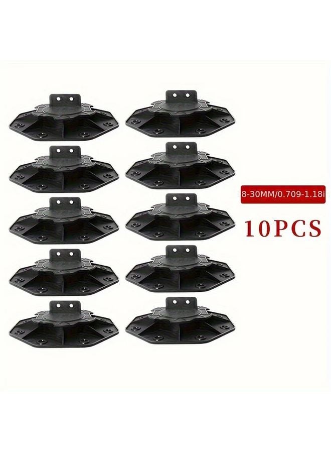 10pcs Adjustable Polyester Deck Support Risers 18 30mm Heavy Duty Outdoor Patio - Image 4