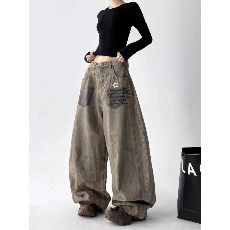 Unisex Classic Denim Jeans Loose Fit Daily Outdoor Wear - Image 3