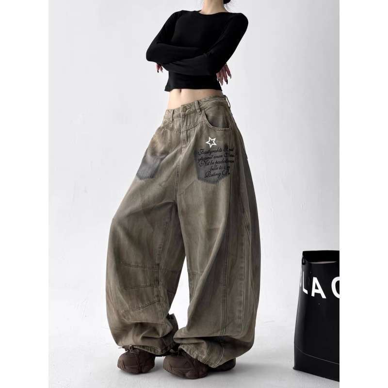 Unisex Classic Denim Jeans Loose Fit Daily Outdoor Wear - Image 2
