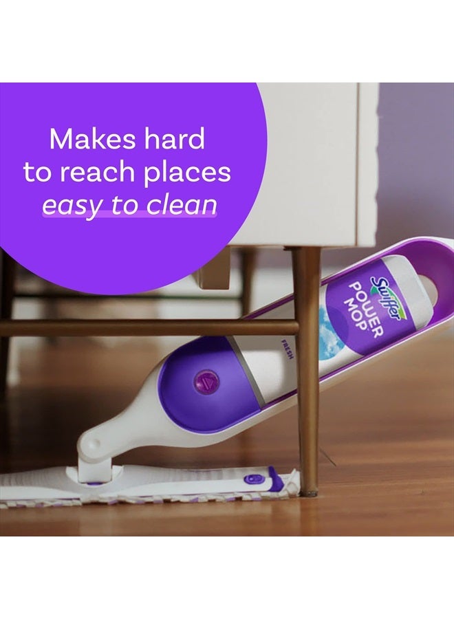 Swiffer PowerMop Multi-Surface Mop Kit for Floor Cleaning, Fresh Scent, Mopping Kit Includes PowerMop, 2 Mopping Pad Refills, 1 Floor Cleaning Solution with Fresh Scent and 2 Batteries - Image 5