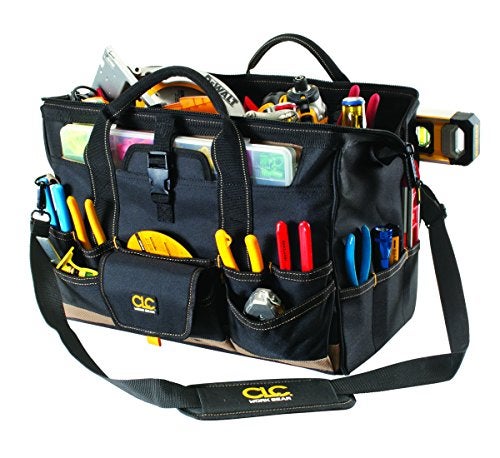 Custom Leathercraft CLC Custom Leathercraft 1535 Tote Bag with Top Plastic Tray, 18 in., 37 Pocket - Image 4