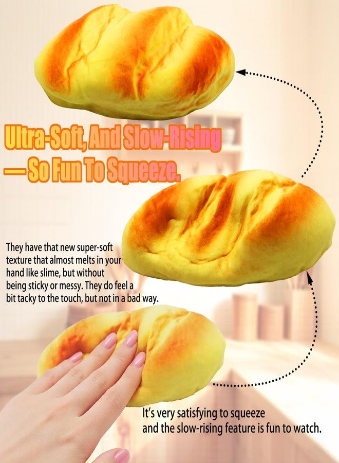 Huastyle Dumplings Squishy Slow Rising Bun for Kids, Soft Squishies Bread Stress Relief Toy for Anxiety, Cute Scented Fidget Toy Hand Pillow for Kids and Adults - Image 3