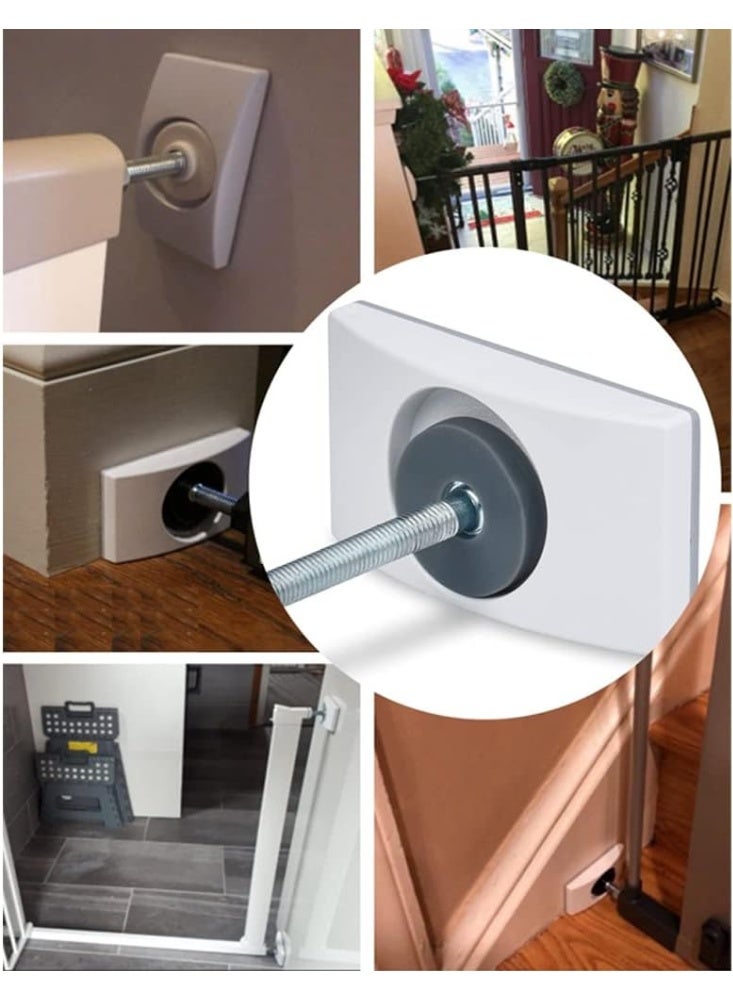 4 Pcs Safety Baby Gate Wall Protector Stair Extension Saver For Baby, Pet, Stair, Door, Surface - Image 3