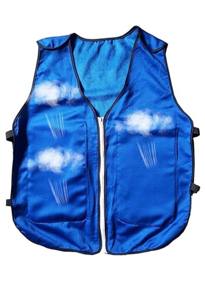 SYOSI Cooling Vests, with 4 Pcs Ice Pack, Cooling Safety Vest, Breathable Cool Clothes, Cooling Vest High Temperature Moisture Wicking, Ice Vest for Outdoor Working Fishing Cycling Running  - Image 1