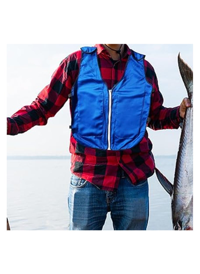 SYOSI Cooling Vests, with 4 Pcs Ice Pack, Cooling Safety Vest, Breathable Cool Clothes, Cooling Vest High Temperature Moisture Wicking, Ice Vest for Outdoor Working Fishing Cycling Running  - Image 2