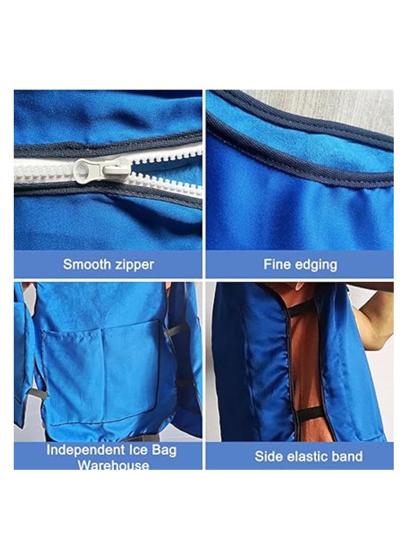 SYOSI Cooling Vests, with 4 Pcs Ice Pack, Cooling Safety Vest, Breathable Cool Clothes, Cooling Vest High Temperature Moisture Wicking, Ice Vest for Outdoor Working Fishing Cycling Running  - Image 5