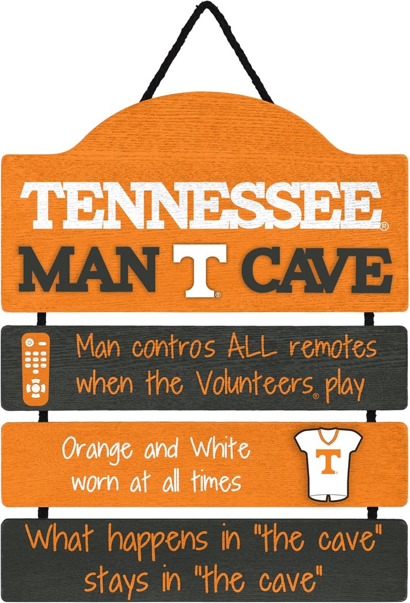 FOCO NCAA Team Logo Mancave Man Cave Hanging Wall Sign - Image 1