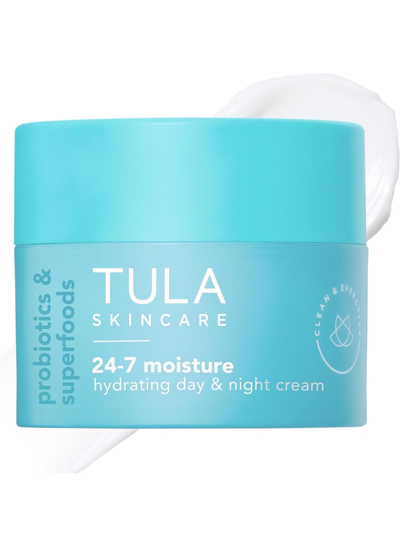 TULA Skin Care 24-7 Hydrating Day & Night Cream - Anti-Aging Moisturizer for Face, Contains Watermelon & Blueberry Extract, 1.5 oz. - Image 1