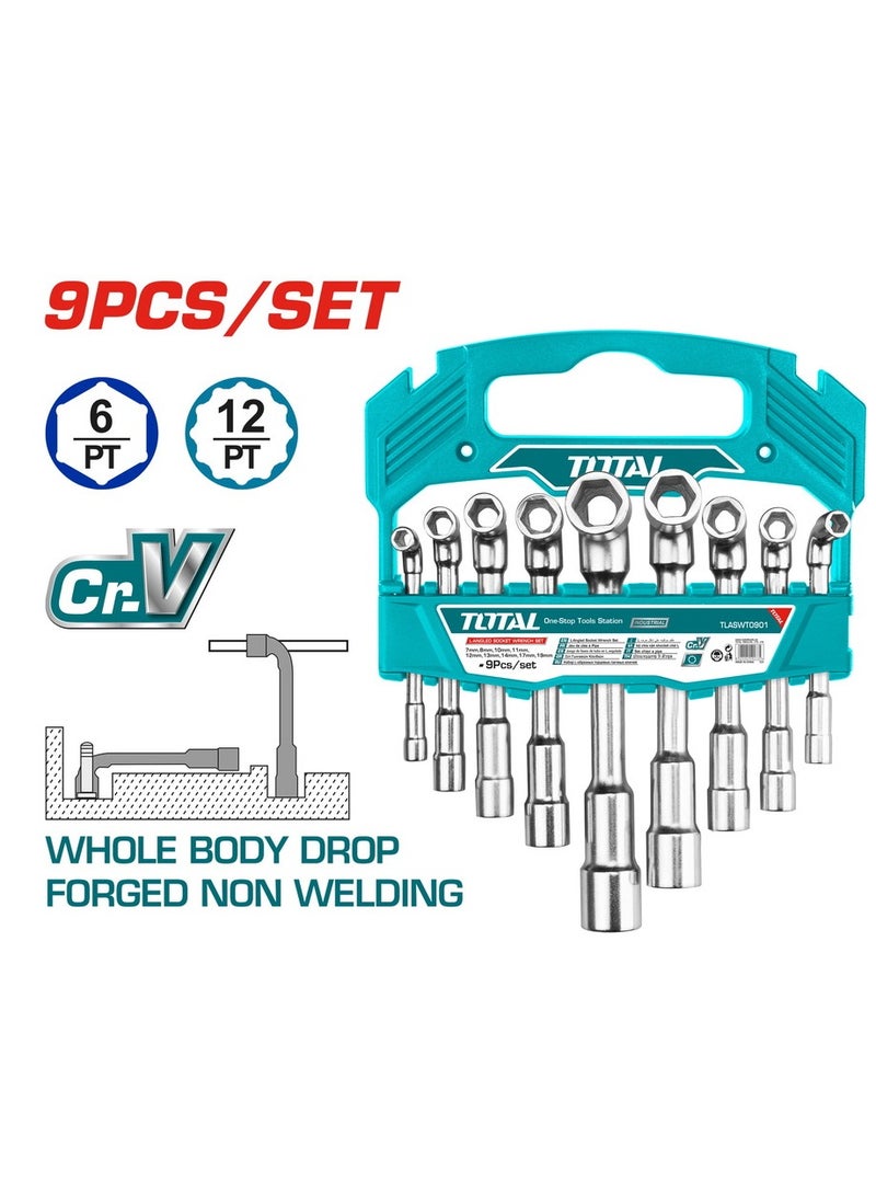 TOTAL WRENCH SET 9PCS up to 19 mm - Image 1