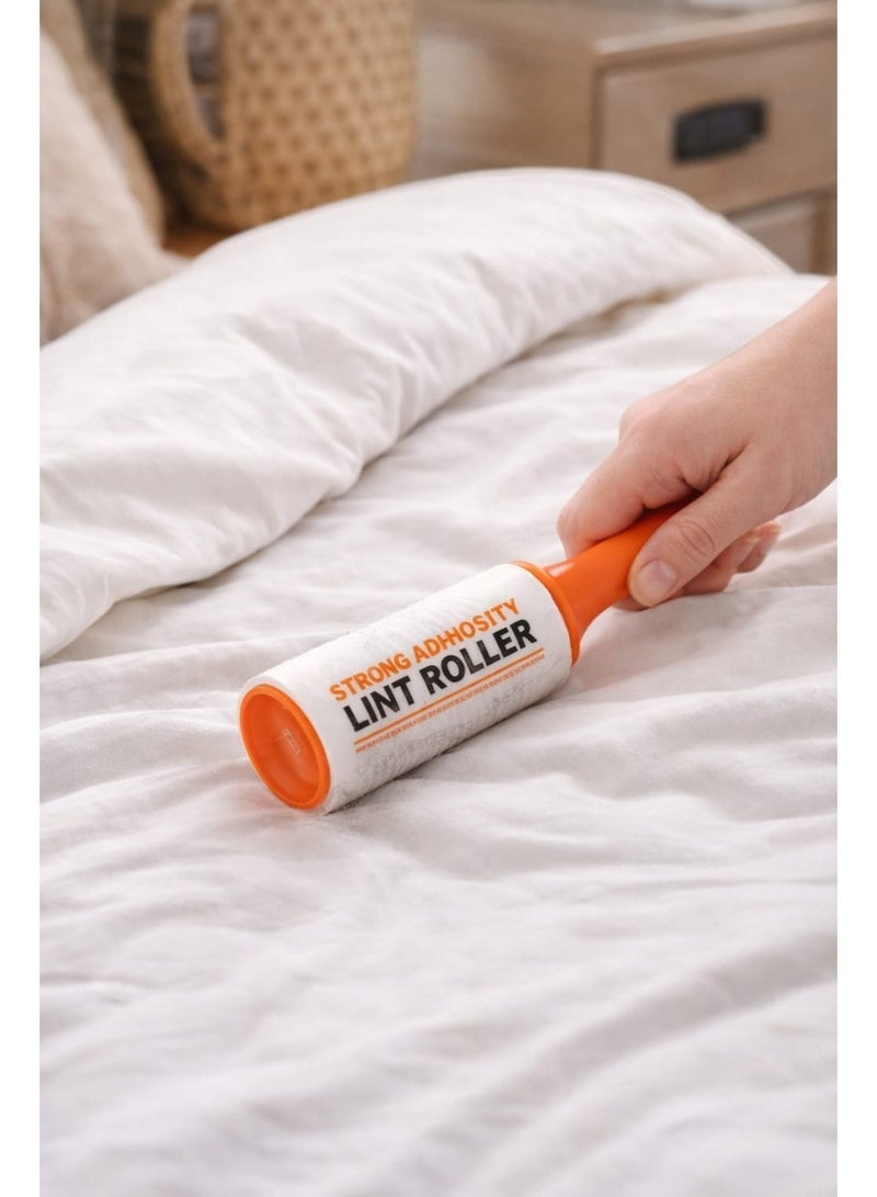Lint Roller Kit- Extra Sticky (5 Rolls + one roller) 50 sheets per roll/ Total 250 sheets - Image 1