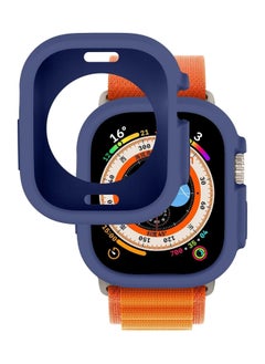 Generic Compatible with Apple Watch Ultra 49 mm case All-Round Shockproof TPU Silicone Protective Cover Bumper Shock-Absorbing Scratch-Resistant Protective case for Apple Watch Ultra 49 mm (Blue)  - Image 2