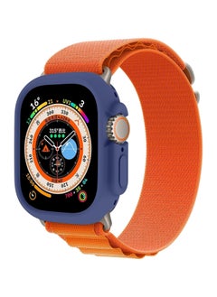 Generic Compatible with Apple Watch Ultra 49 mm case All-Round Shockproof TPU Silicone Protective Cover Bumper Shock-Absorbing Scratch-Resistant Protective case for Apple Watch Ultra 49 mm (Blue)  - Image 4