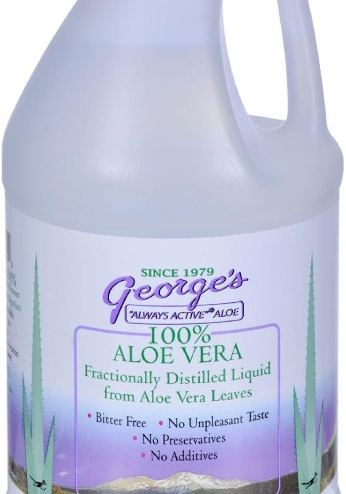 George's 100% Aloe Vera Fractionally Distilled Liquid - 64 Fl Oz - Image 3