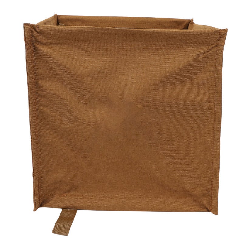 Outdoor Collapsible Trash Can Large Capacity 33L Oxford Cloth Collapsible Throw Line Storage Basket for Travel Picnic Camping Barbecue Khaki - Image 1