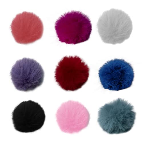 Cubilux Wind Muff (Dead cat) for lavalier Lapel Microphone, Outdoor Furry Windscreen for Mini Clip-On MIC, Multi-Color 9-Pack (Furry Cover, 9-Pack, Multi-Color) - Image 1