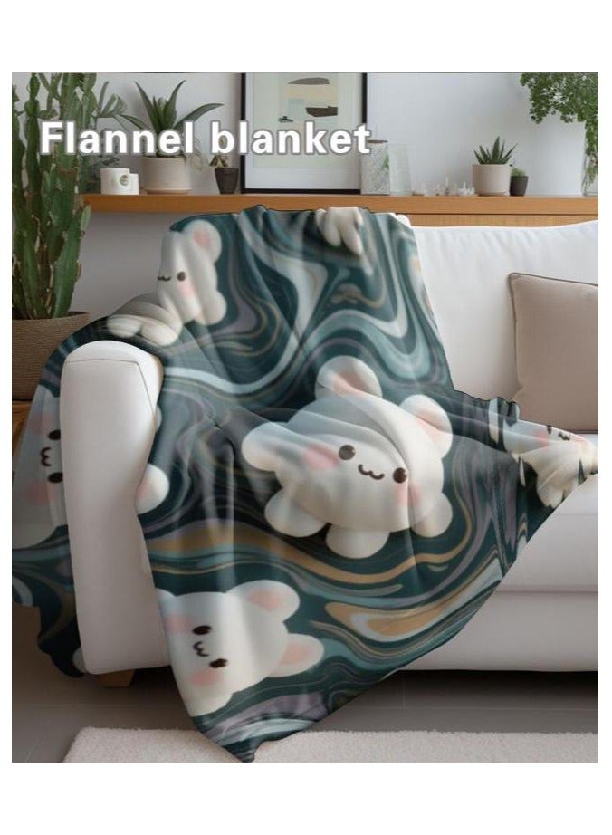 عام بطانية رقيقة من الفانيلا الكرتونية للأطفال أو الطلاب (دافئة ومريحة ومناسبة للنوم والألعاب) 100 سم * 150 سم - 141 - Image 1