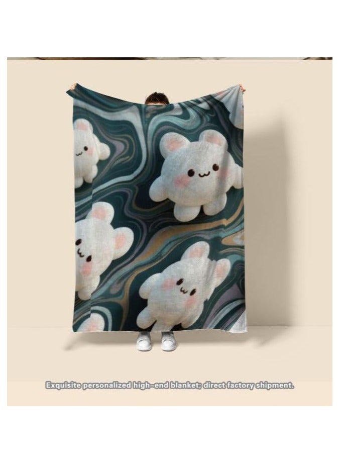 عام بطانية رقيقة من الفانيلا الكرتونية للأطفال أو الطلاب (دافئة ومريحة ومناسبة للنوم والألعاب) 100 سم * 150 سم - 141 - Image 3