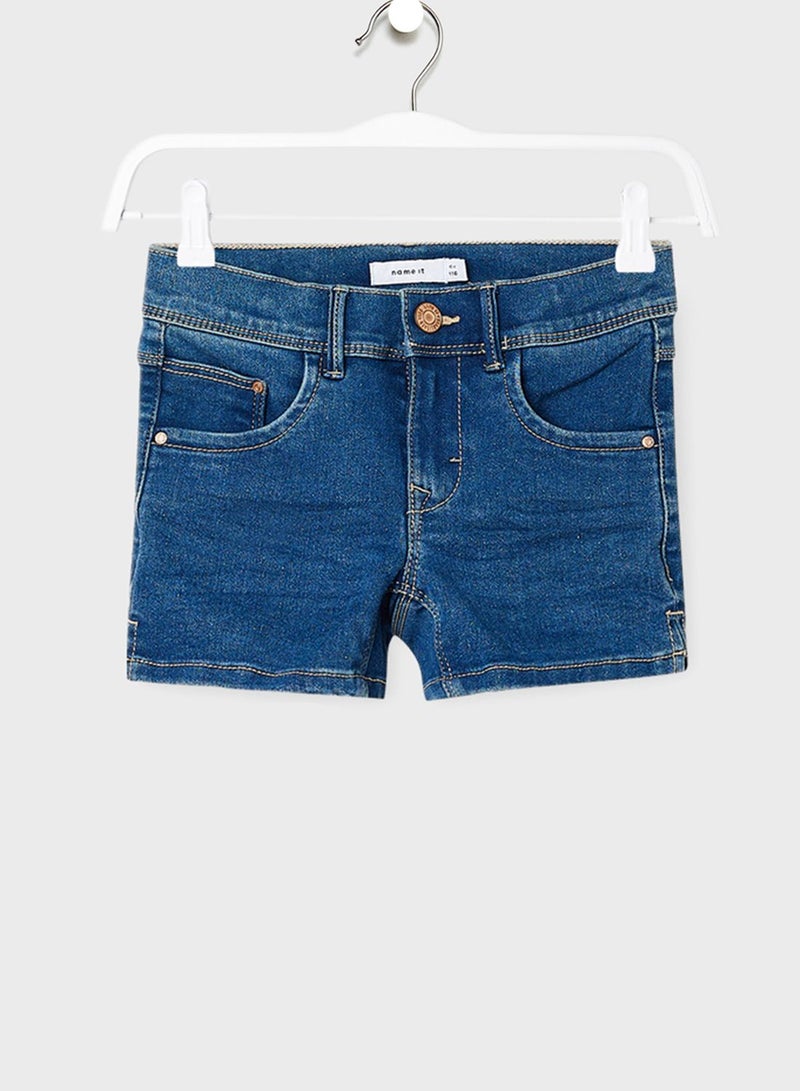 NAME IT Kids Slim Fit Denim Shorts  - Image 1