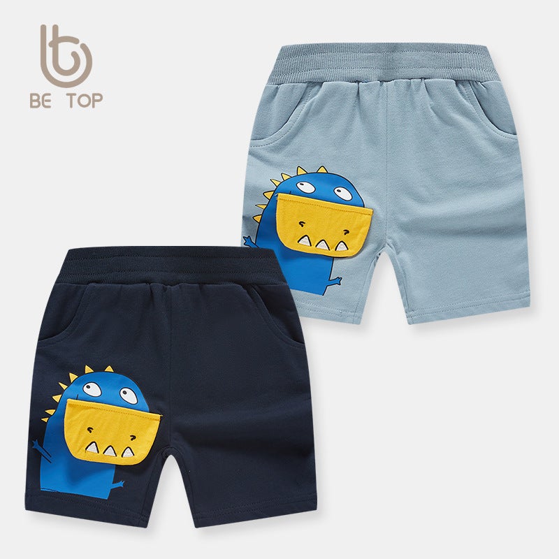 Be Top Boys' Pants Five-Quarter Pants Summer Kidsren'S Shorts Stereo Dinosaur Baby Casual Pants Kidsren'S Clothing Dropshipping - Image 2