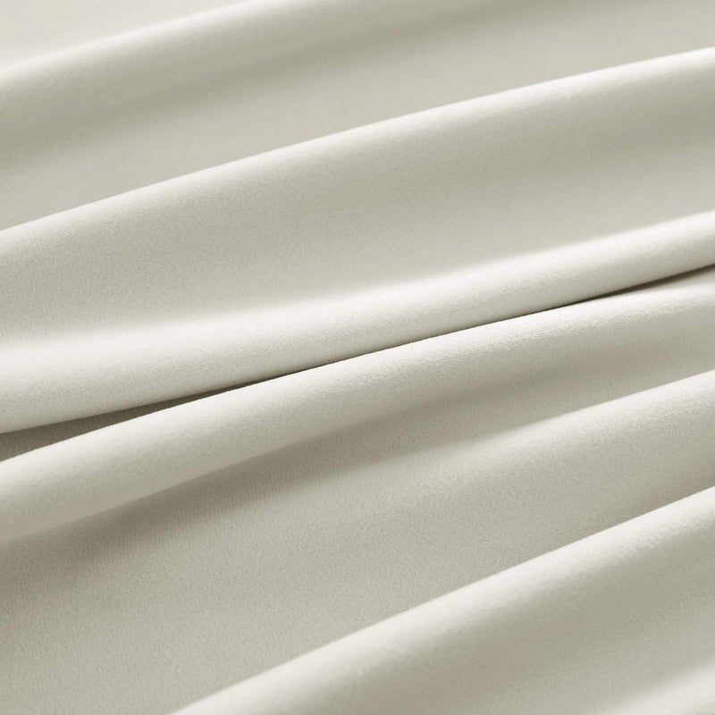 nanbowang Ivory White Velvet Curtains - nanbowang 84 Inches Long Soft Curtains Rod Pocket Thermal Insulated Curtains Window Treatment for Bedroom Light Filtering Curtains Set of 2 Panels - Image 5