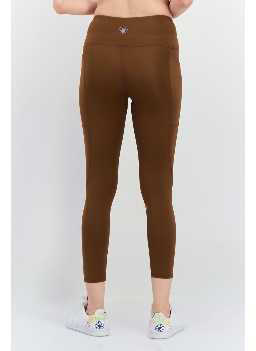 Body Glove - Women Sportswear Fit Training Leggings, Brown - Image 1