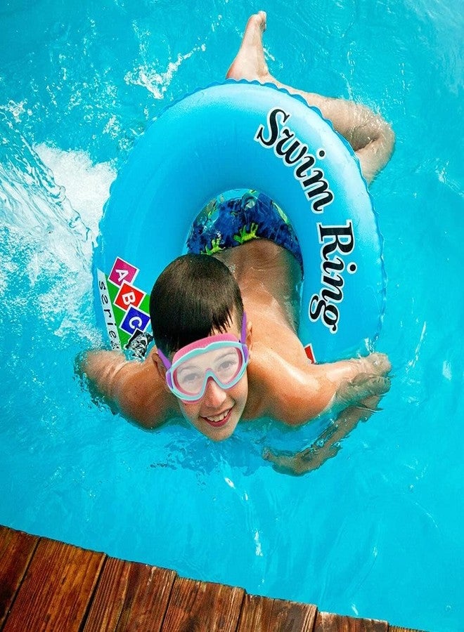VENIVA VKids Swimming Goggles with Ear Plugs - Leakproof Big Frame Swim Goggles for Boys & Girls Age 3-16 | Anti-Fog & UV Protection | Comfortable Adjustable Strap (Pink) - Image 4