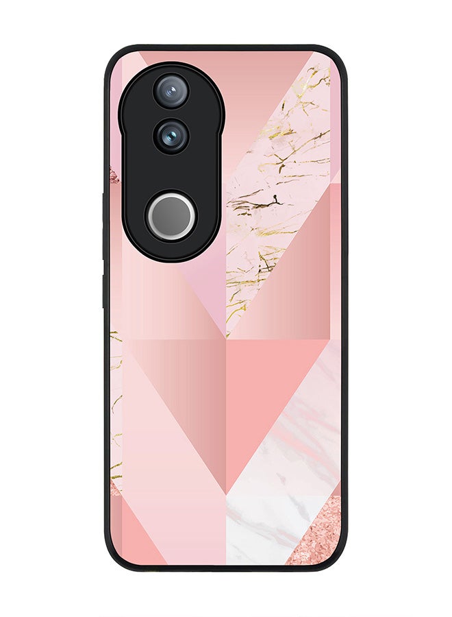 Stylizedd For Vivo V50 / vivo V50e 5G Case,Slim fit Camera Protection, Shockproof Thin Phone cover  - Marble Pink Vintage - Image 1