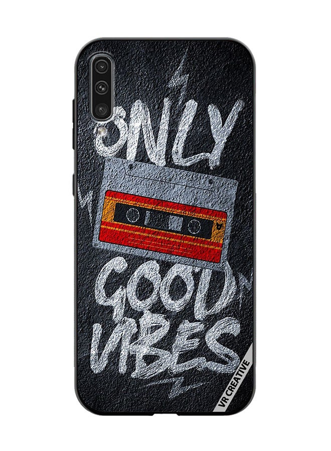 VR CREATIVE Protective Case Cover For Samsung Galaxy A70/A70s Only Good Vibes Design Multicolour - Image 1