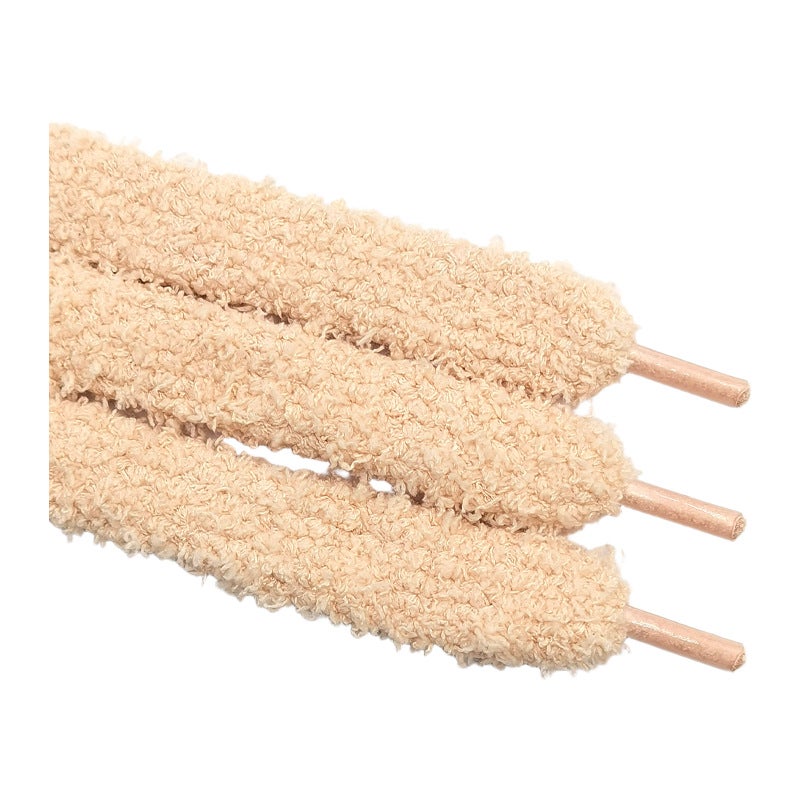 Hengfeng Shoelace Wholesale Direct Sales Plush Cute Girls Ins Style Trendy Widened Shoelace Accessories Rope Pink - Image 2