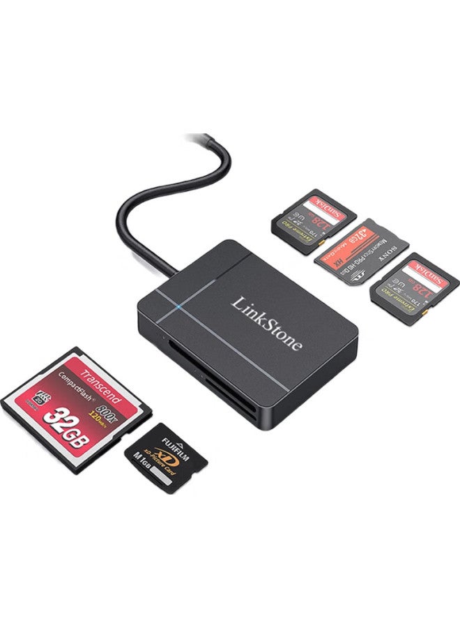 Linkstone Liantuo Type-C/Usb3.0 Multifunctional High-Speed Card Reader Sd/Tf/Cf/Xd/Ms Card Compatible With Sony Memory Cards, Sony Memory Sticks, Camera, Camcorder, Ps5 Game Console - Image 1