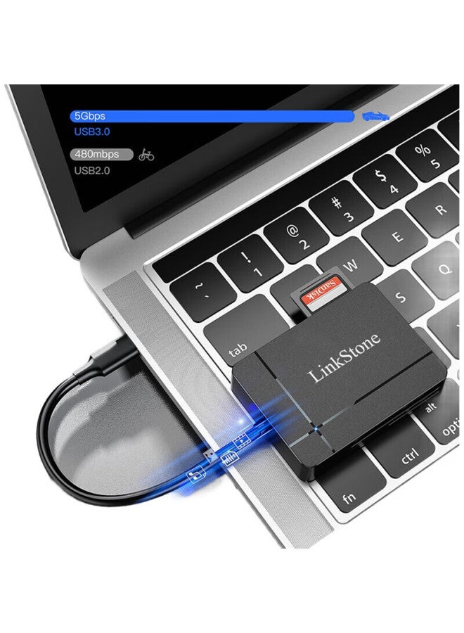 Linkstone Liantuo Type-C/Usb3.0 Multifunctional High-Speed Card Reader Sd/Tf/Cf/Xd/Ms Card Compatible With Sony Memory Cards, Sony Memory Sticks, Camera, Camcorder, Ps5 Game Console - Image 2