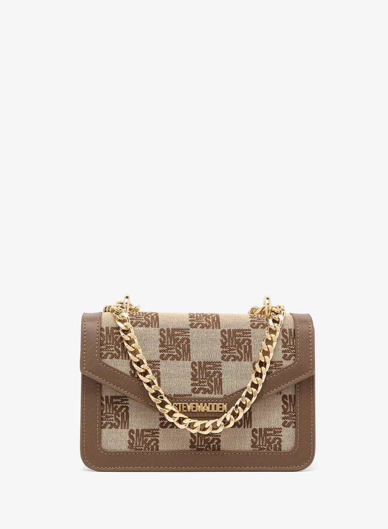 STEVE MADDEN Flap Over PU Crossbody Bag