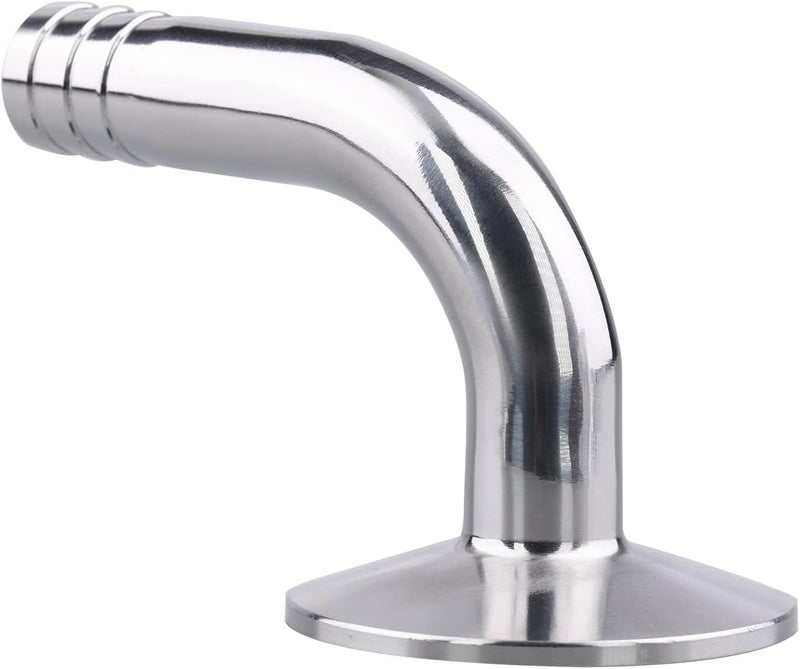 DERNORD Sanitary Hose Barb Pipe Fitting 15 Tri Clamp 505MM Ferrule 90 Degree Elbow Tube OD 58159MM 15 Triclamp - Image 4