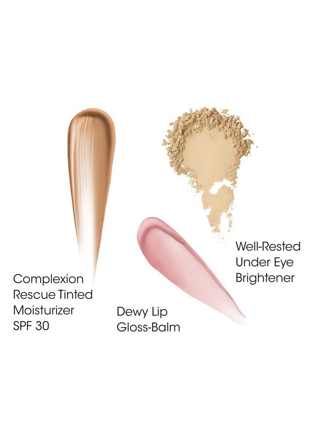 bareMinerals - 3Piece Clean Beauty Gift Set Includes 3 Fullsizes Tinted Moisturizer Mineral Spf 30 + Hyaluronic Acid Undereye Brightener + Concealer Dewy Lip Glossbalm Set Makeup Trio Vegan - Image 1