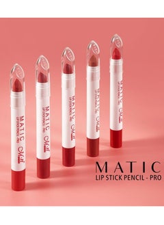 Menow New Matic Lipstick Pencil Pro 6 Pcs 6 Colors - Collection 2  - Image 4