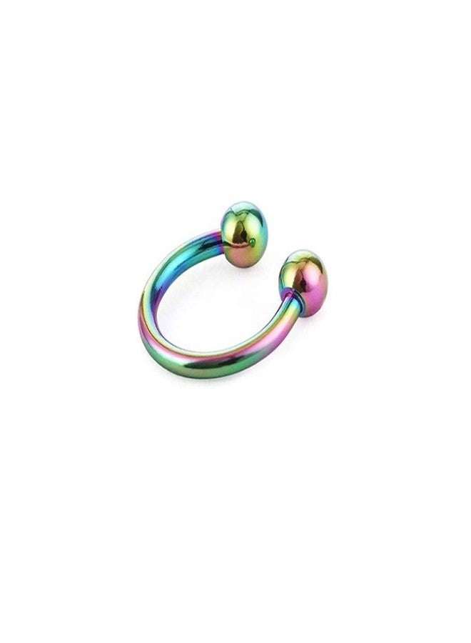 SORELLAZ Sorella'z Unisex Metal Multicolor Ear Nose Lip Cball Rings (Multicolor) - Image 1