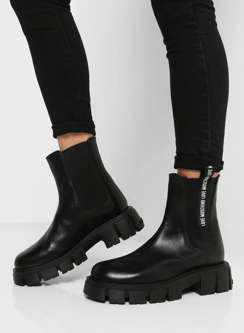 Love Moschino High Heel Ankle Boots