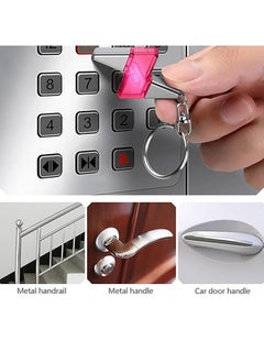 CMGTYYD 2Pcs Shaped Static Remover - Anti Static Shock Remover key-chain Static Eliminator Bolt Shaped key-chain Electricity Discharge key-chain Static Discharging Wand For Winter Clothing Door Handle  - Image 3