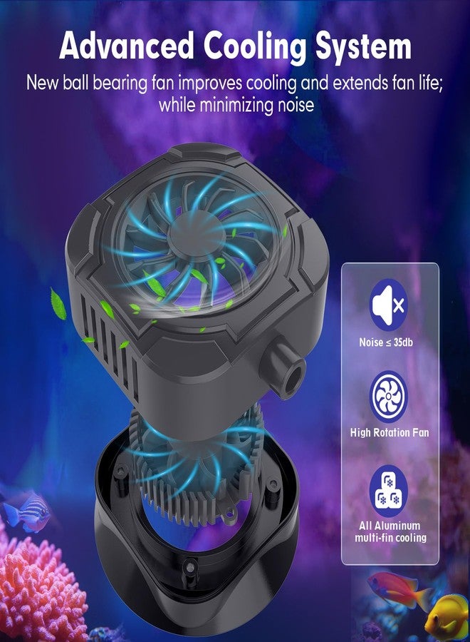 هايغر مصباح هيجر 36 واط لأحواض أسماك المياه المالحة، مصباح للشعاب المرجانية مع مؤقت، لون وسطوع قابلان للتعديل، مصباح لحوض السمك مع وحدة تحكم، مصباح LED لأحواض الأسماك البحرية من 16 إلى 20 بوصة - Image 5