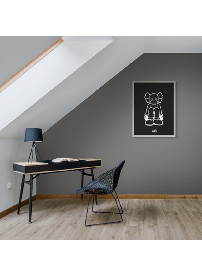 آرت دیکور  ديكور فني مؤطر بطباعة صورة فنية جميلة لفن البوب ​​KAWS، عمل فني معاصر مبدع، ديكور حائط لغرفة المعيشة وغرفة النوم والمكتب وديكور المنزل - Image 3