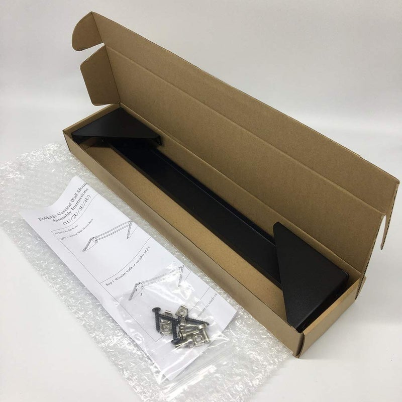 Jingchengmei 2U Steel Vertical Rack and Wall Mountable Server Rack Mount Bracket for 19inch Rack Mountable Network Equipment or Patch Panel (2U90) - Image 5