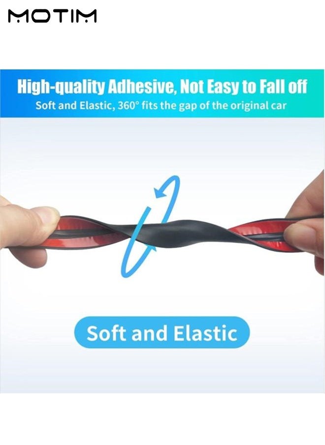 Motim - 2 Pcs Car Seal Strip for Windshield, T Shape Rubber Seal Weatherstrip, Sunroof Automotive Door Sealing Strip, Leak Sound Dust, 32.8 Feet, 14mm/19mm - Image 1