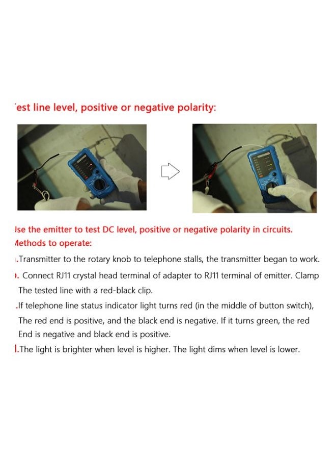 BSIDE - Multi-functional Handheld Wire Tester Tracker Line Finder Cable Testing Tool for Network Maintenance - Image 1
