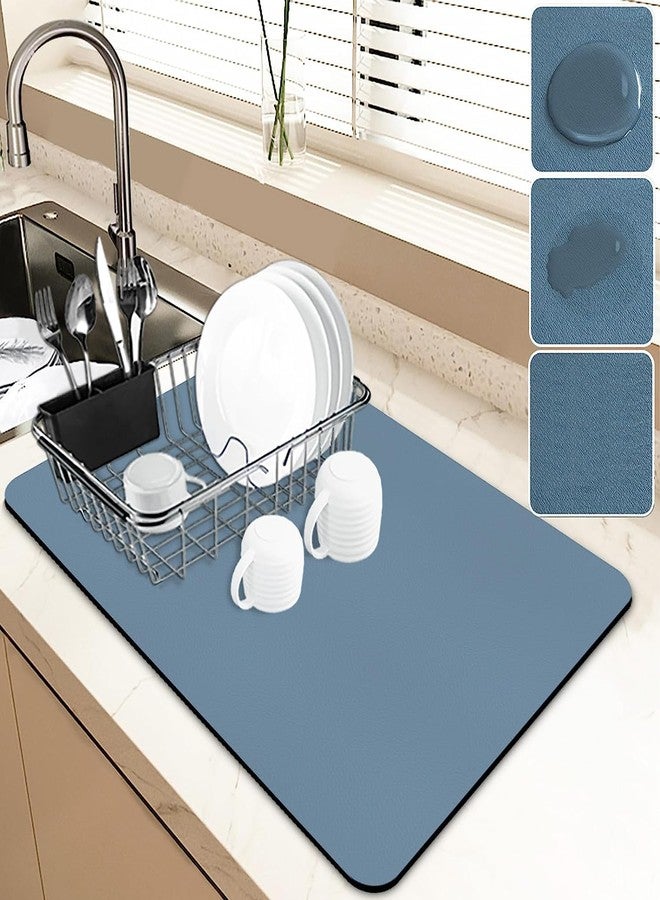 yorten Drying mat Water Absorbent mats Kitchen Counter Absorbent Dish Draining Mat Anti Spill Mat Rubber Bottom Rubber Pattern, Strong adsorption Force is not Easy to Slide. - Image 2