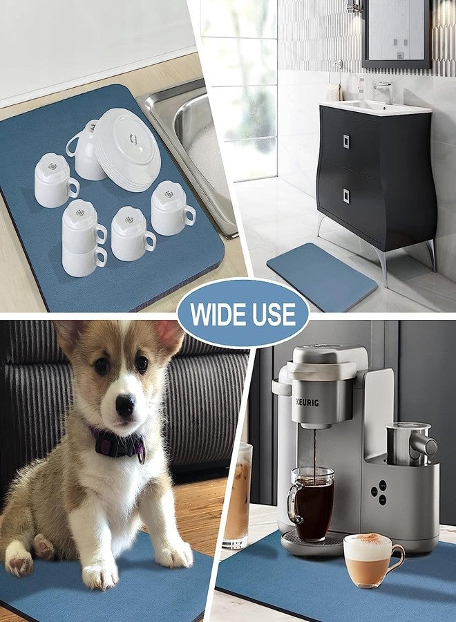 yorten Drying mat Water Absorbent mats Kitchen Counter Absorbent Dish Draining Mat Anti Spill Mat Rubber Bottom Rubber Pattern, Strong adsorption Force is not Easy to Slide. - Image 3