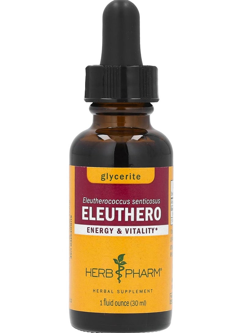 HERB PHARM إليوثيرو، جليسرين، 1 أونصة سائلة (30 مل)