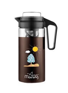 Any Morning Cold Brew Coffee Maker 1300ml, Coffee Brewer for Ice Coffee and Ice Tea, Durable Borosilicate Glass Pitcher  44oz, Removable Mesh Filter - CGJ054  - Image 2